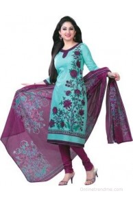 Shree Ganesh Cotton Printed Salwar Suit Dupatta Material(Un-stitched)